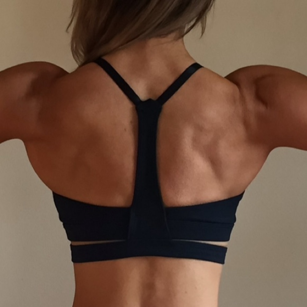 Bombshell Black Mesh Sports Bra - Picture 5 of 5